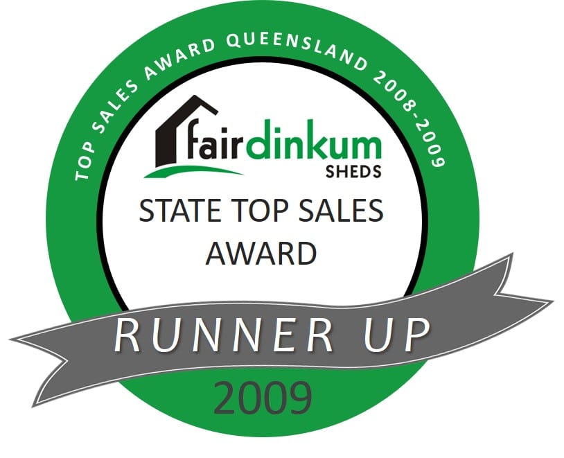 State Top Sales Award Runner up 2009